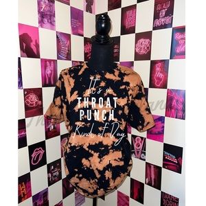 Throat Punch Kind Day acid wash Tshirt